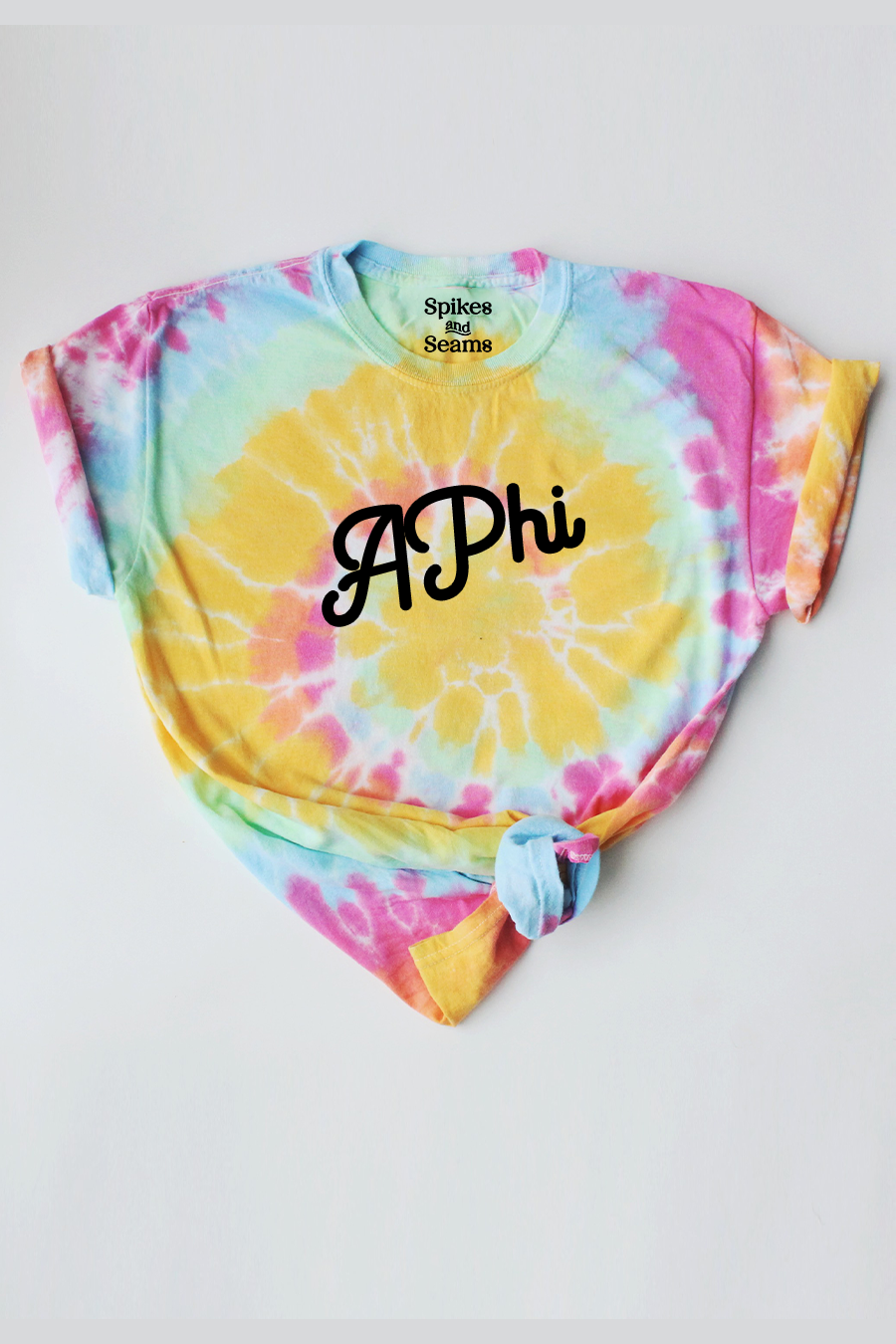 Tie Dye script tee - APhi
