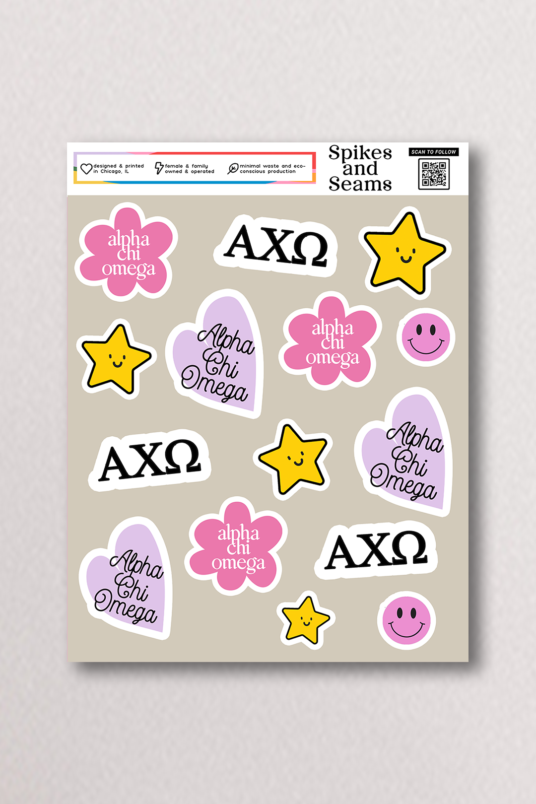 Sticker Sheet #16 - Alpha Chi Omega