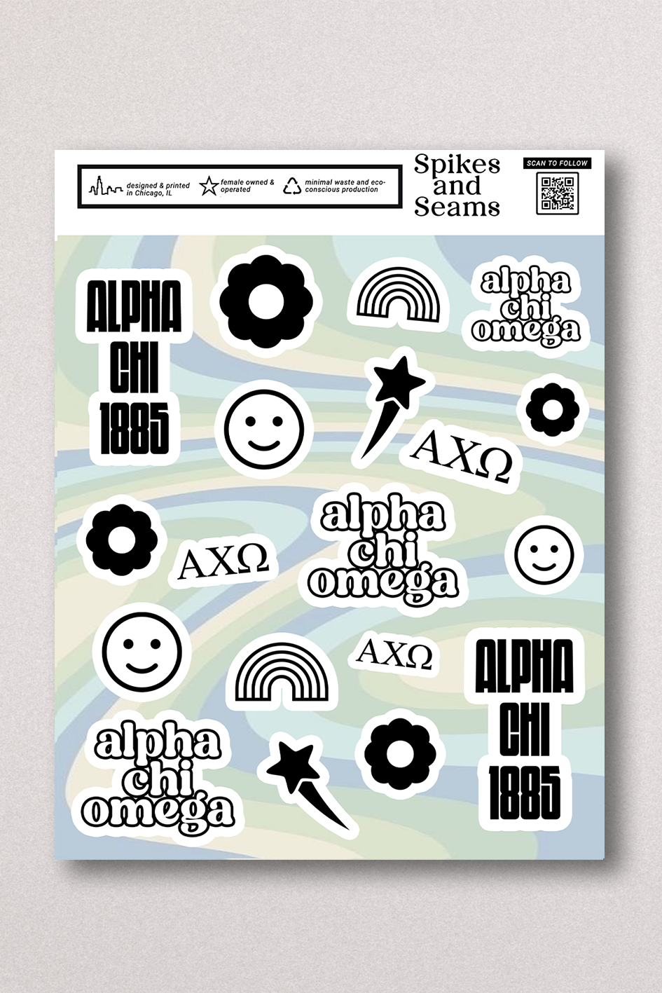 Sticker Sheet #13 - Alpha Chi Omega
