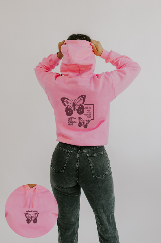 Fall in Love Butterfly hoodie