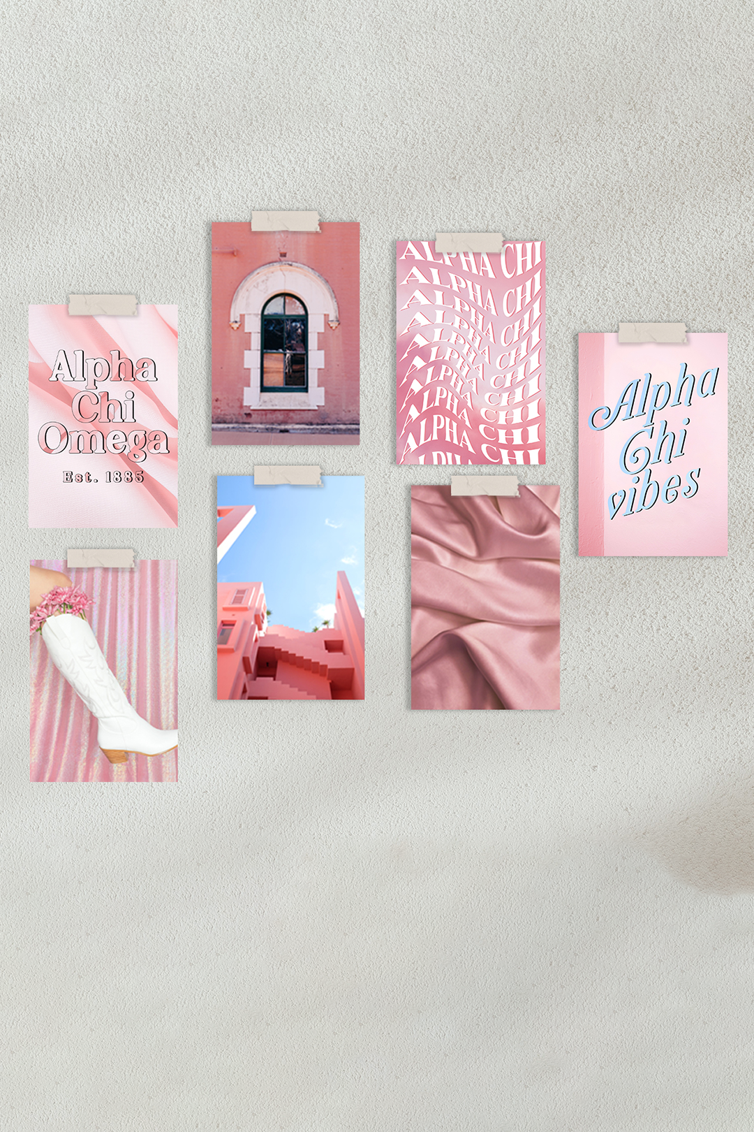 Pink Collage Kit - Alpha Chi Omega