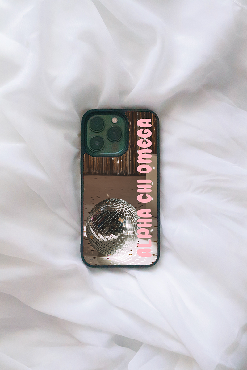 Pink Disco iPhone case - Alpha Chi Omega