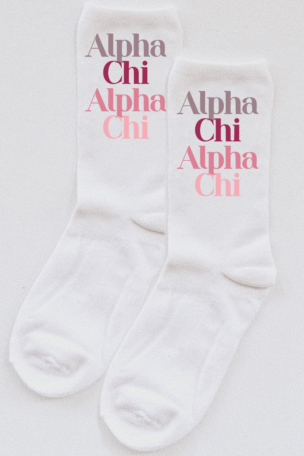 Pink Palette socks - Alpha Chi