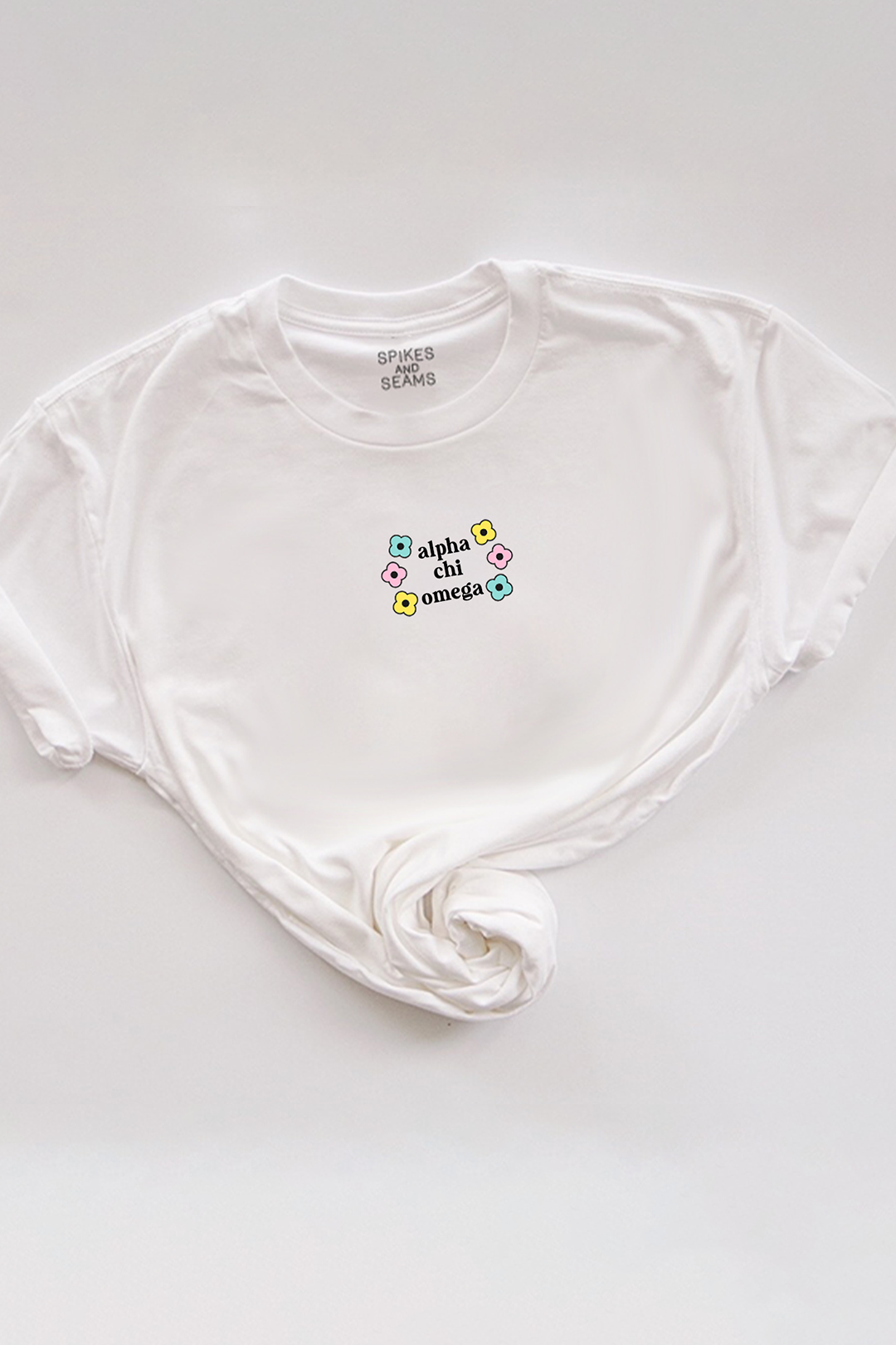 Flower Design tee - Alpha Chi Omega