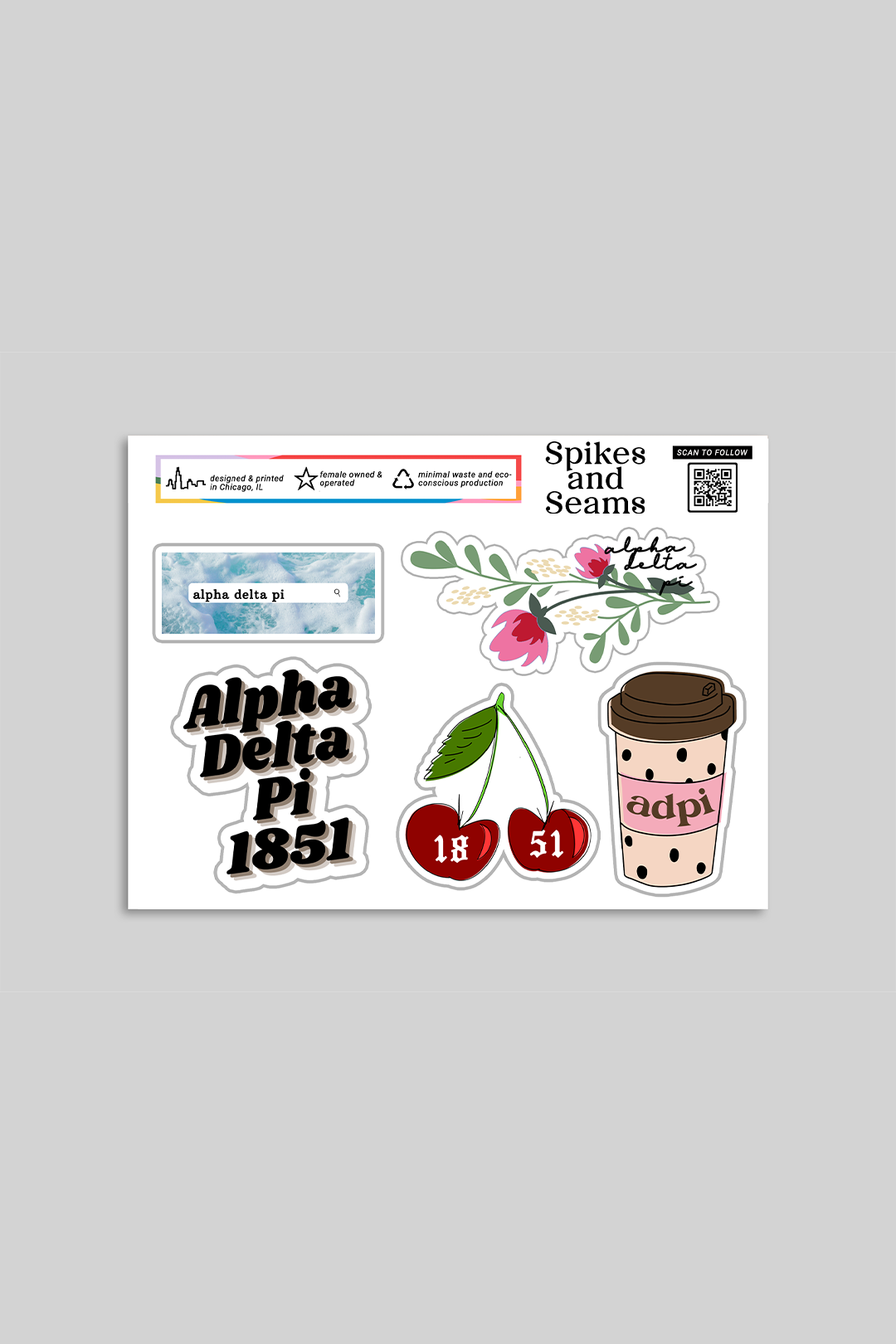 Sticker Sheet #4 - Alpha Delta Pi
