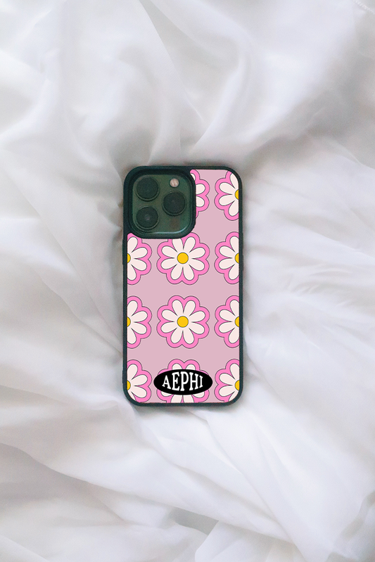 Daisy Print iPhone case - choose your text!