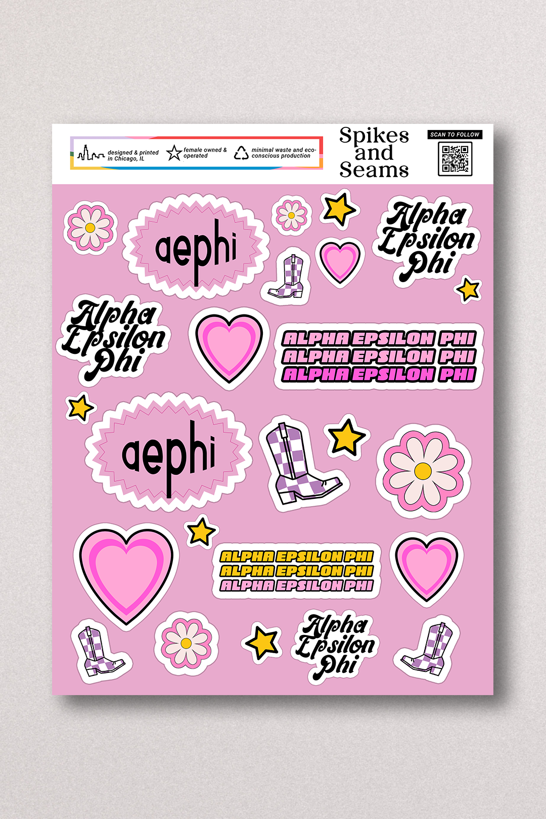 Sticker Sheet #12 - Alpha Epsilon Phi