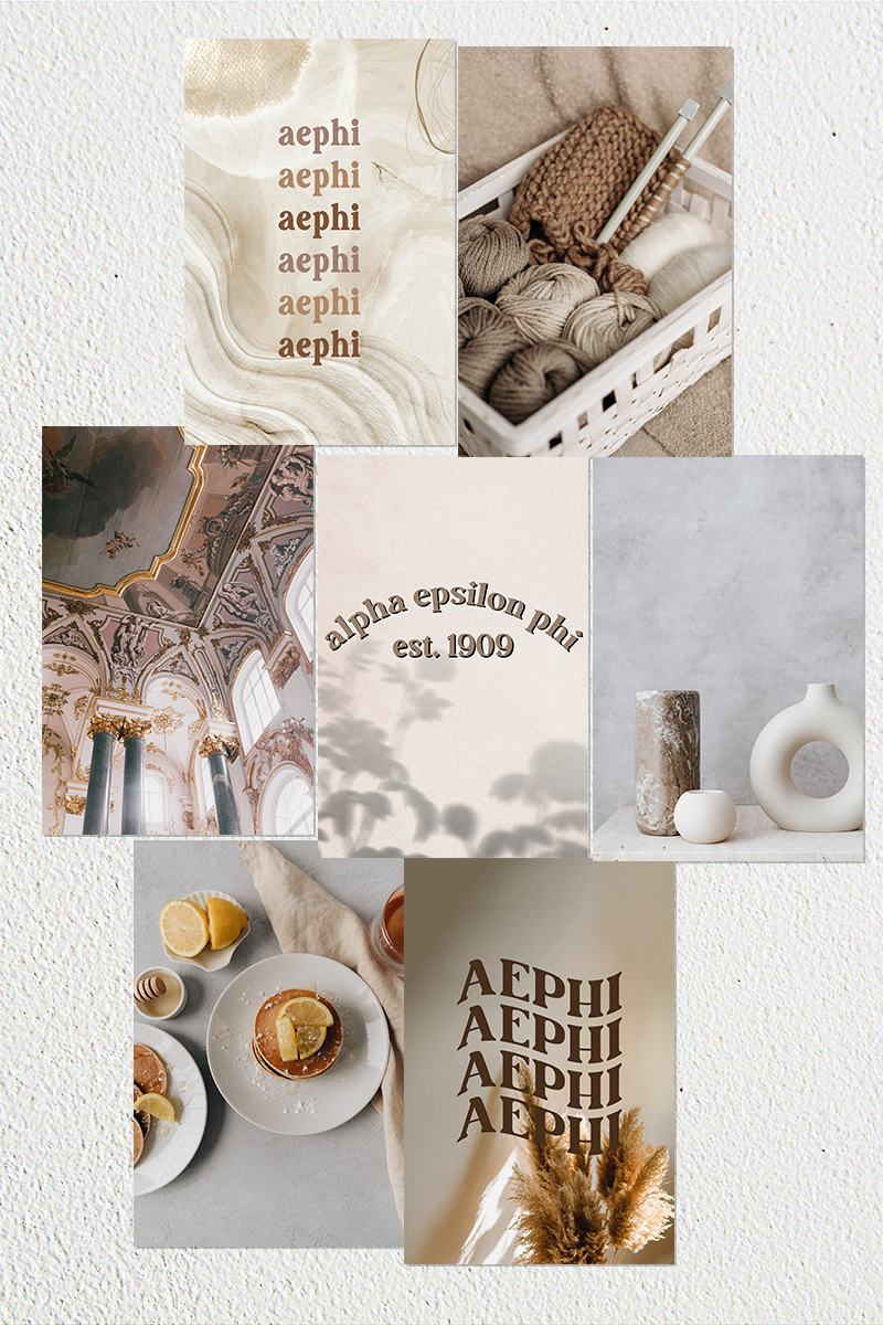Collage kit #2 - Alpha Epsilon Phi - Spikes and Seams Greek