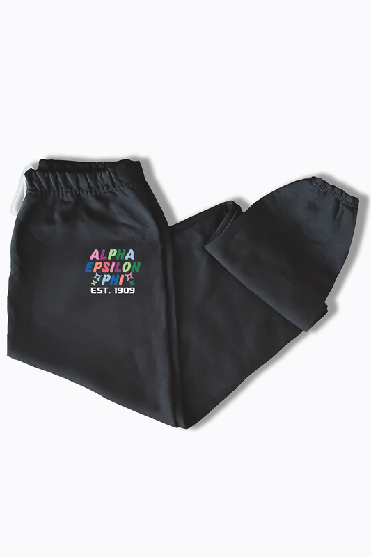 Black sweatpants - Alpha Epsilon Phi