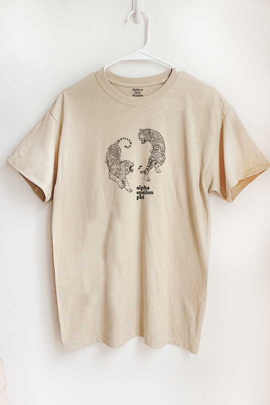Tiger tee - Spikes and Seams Greek