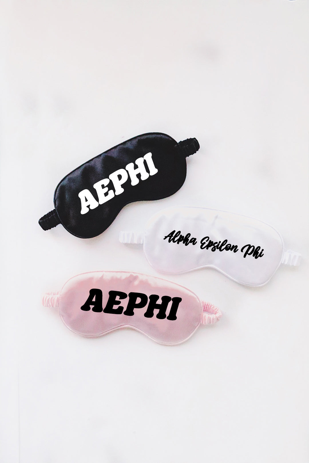 Custom sleep mask - AEPhi - Spikes and Seams Greek