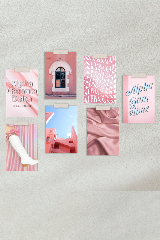 Pink Collage Kit - Alpha Gamma Delta