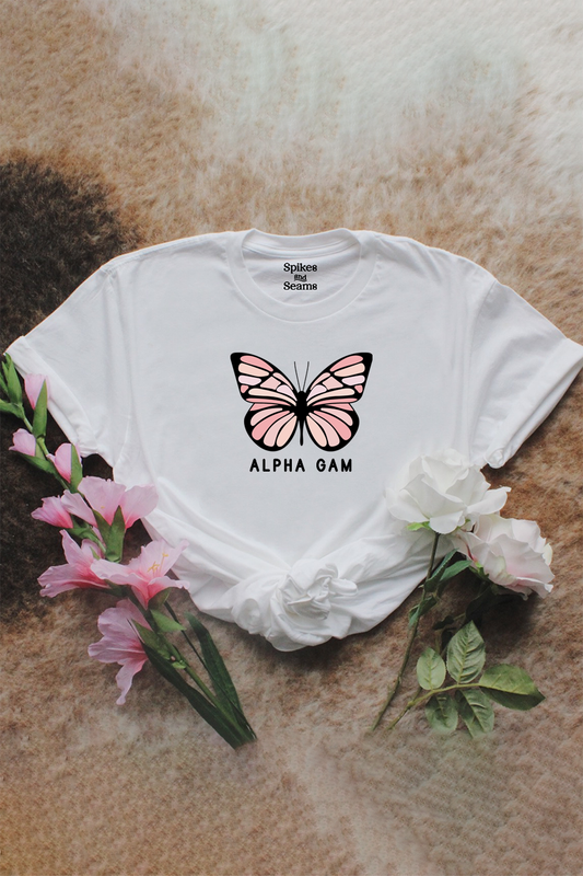 Butterfly tee - Alpha Gam