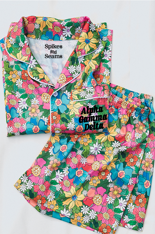 Flowerland pajamas - Alpha Gamma Delta