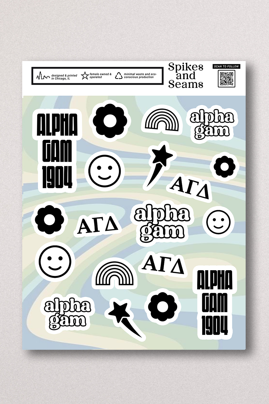 Sticker Sheet #13 - Alpha Gamma Delta