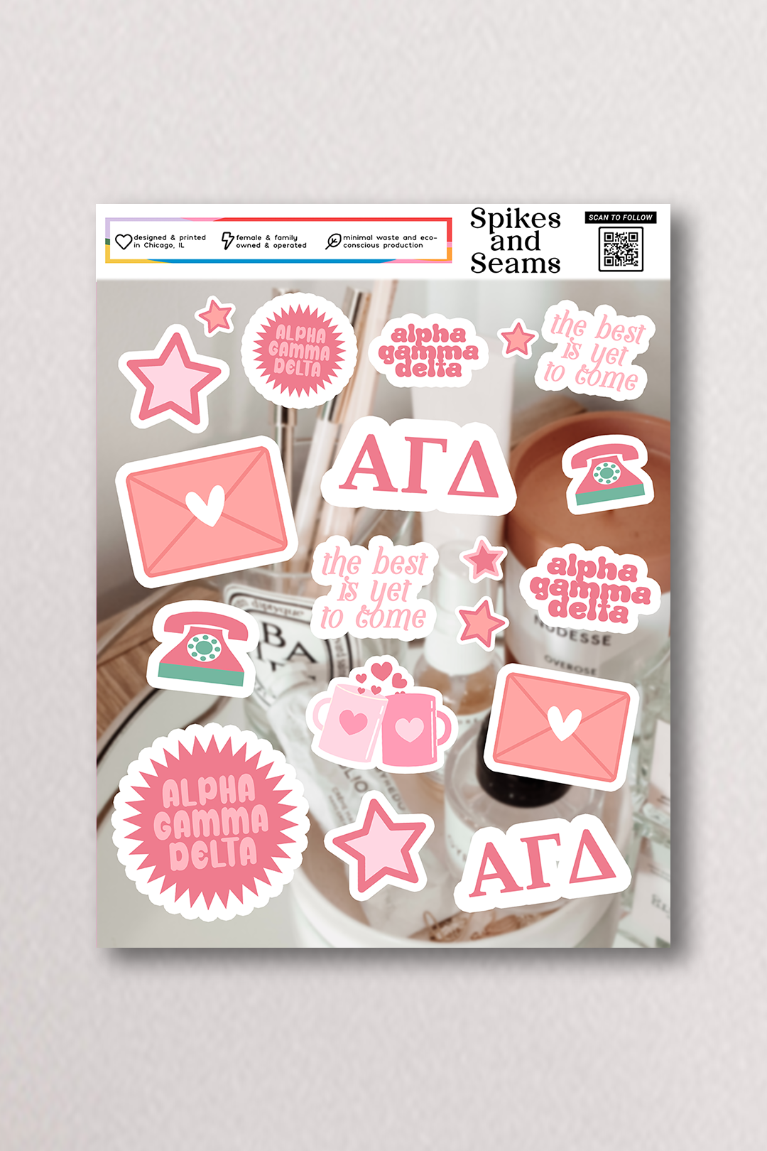 Sticker Sheet #17 - Alpha Gamma Delta
