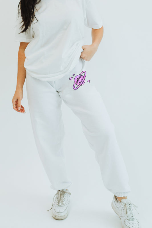 White Planet sweatpants - Alpha Omega Epsilon