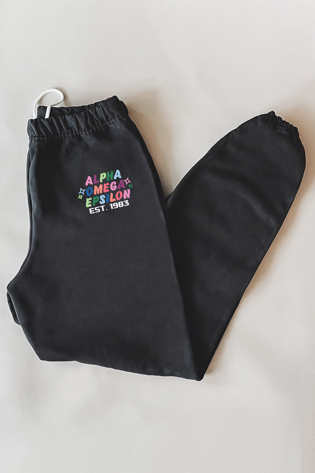 Black sweatpants - Alpha Omega Epsilon