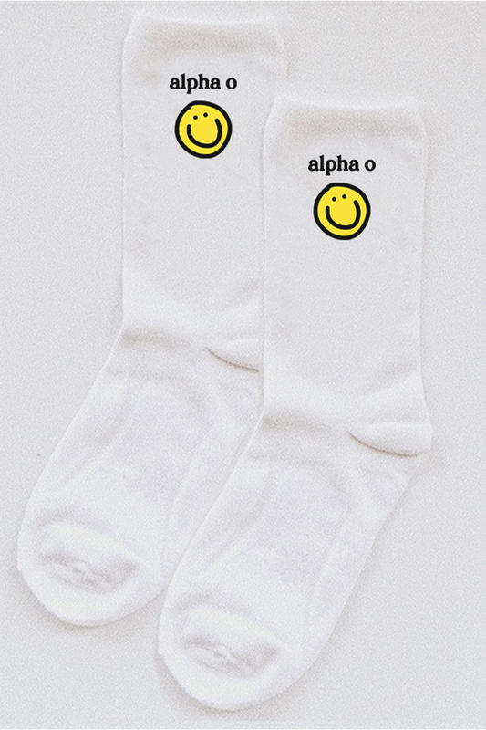 Yellow Smiley socks - Alpha O