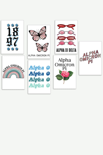Collage kit #1 - Alpha Omicron Pi - Spikes and Seams Greek