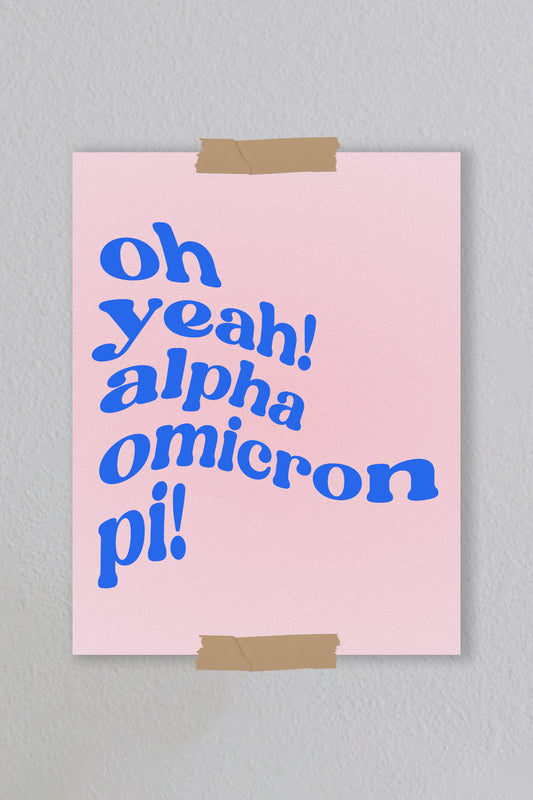 Art Print #11 (8.5x11) - Alpha Omicron Pi