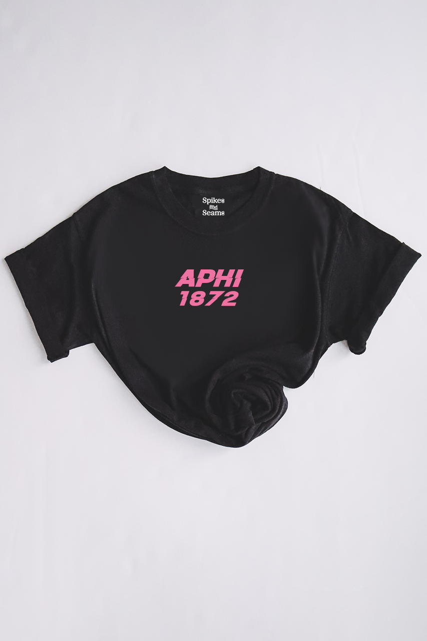 Pink text tee - APhi