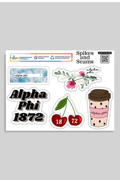 Sorority sticker set #3 - Spikes and Seams Greek