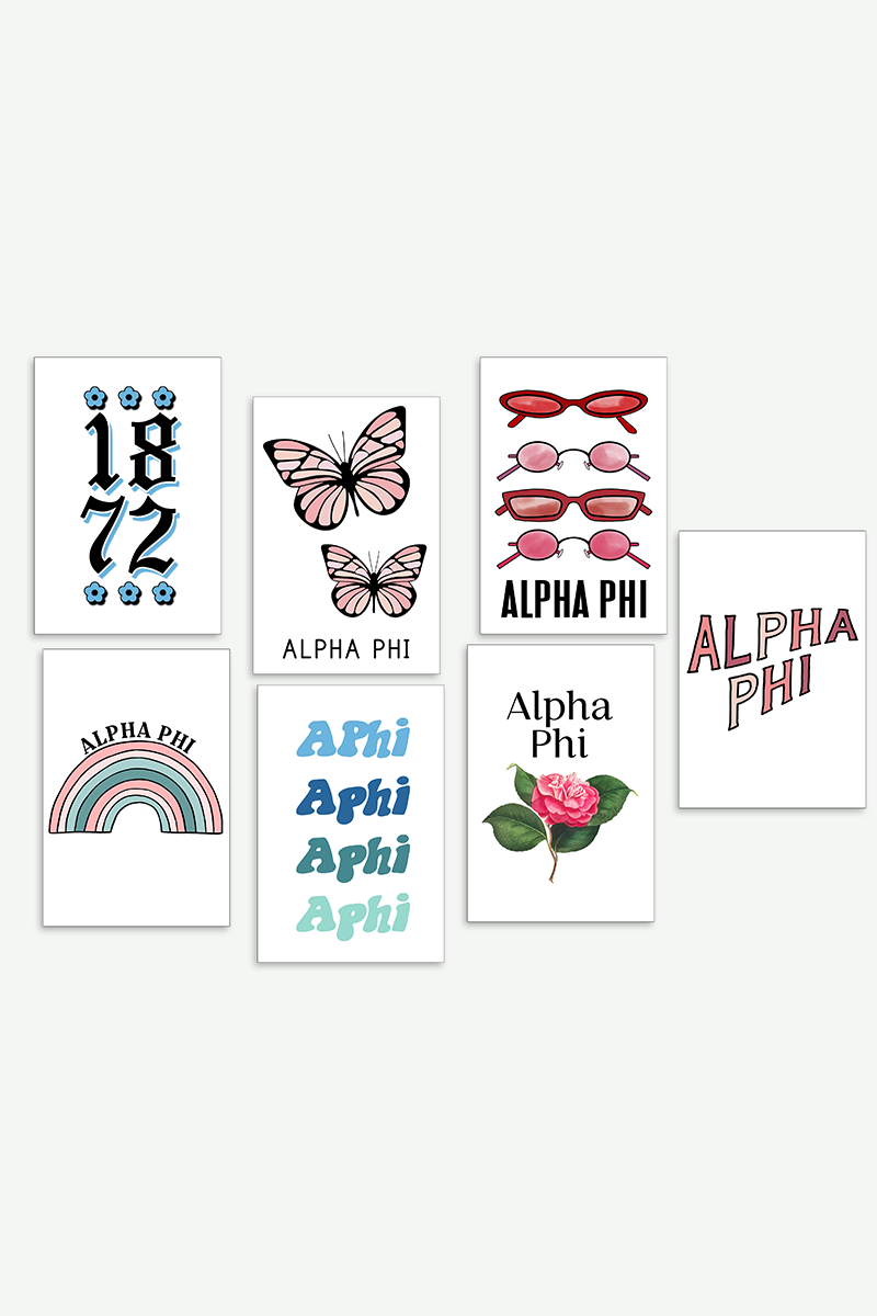 Alpha Phi Collage kit - Spikes and Seams Greek