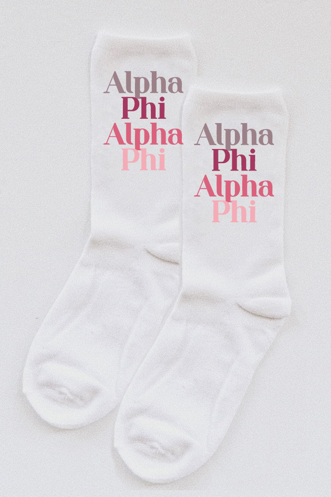 Pink Palette socks - Alpha Phi