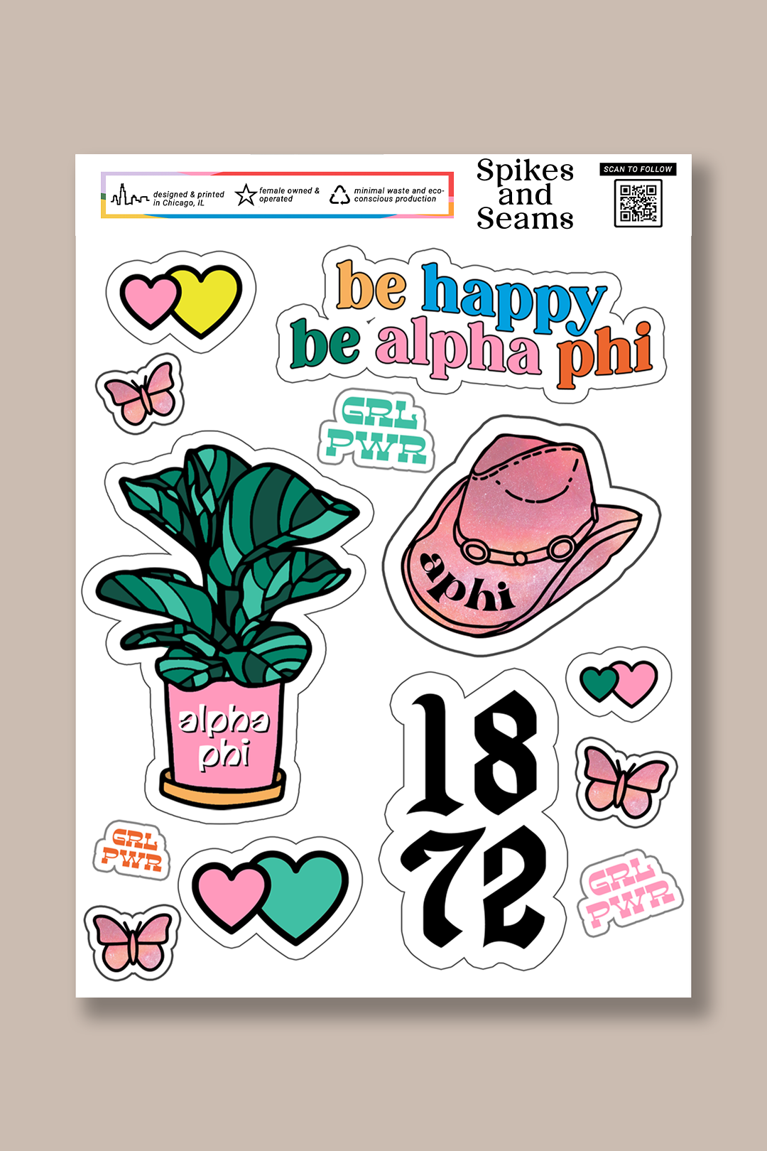 Sticker Sheet #9 - Alpha Phi