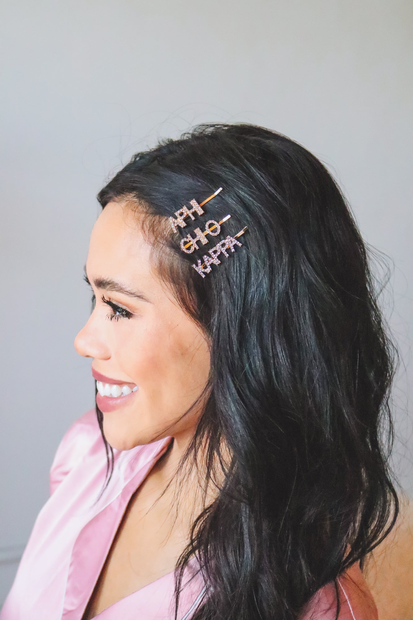 Gold rhinestone hair pin - APhi