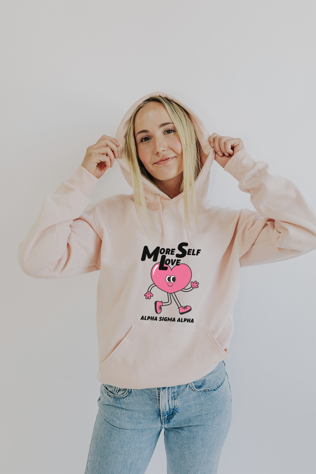More Self Love hoodie - Alpha Sigma Alpha