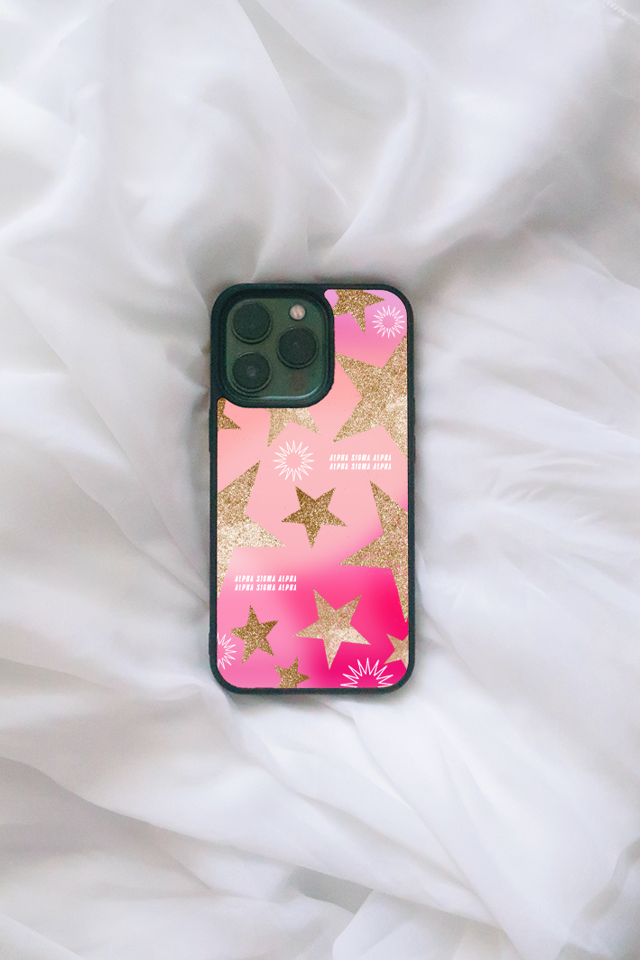 Gold Stars iPhone case - Alpha Sigma Alpha