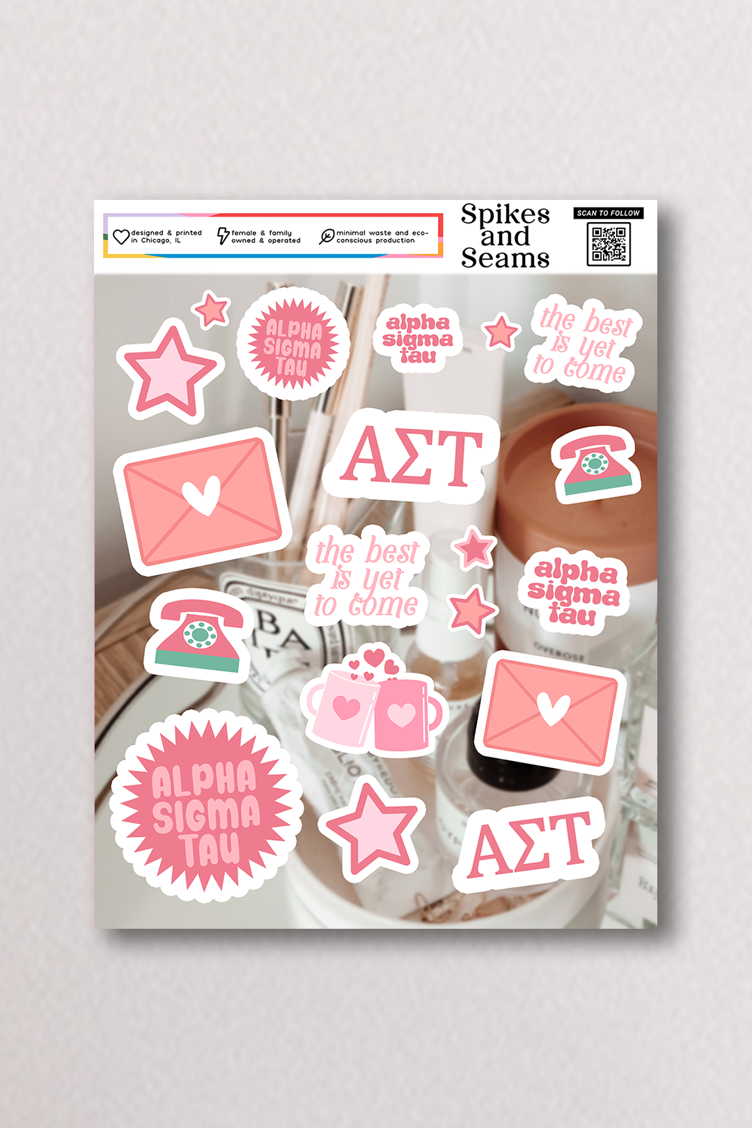 Sticker Sheet #17 - Alpha Sigma Tau