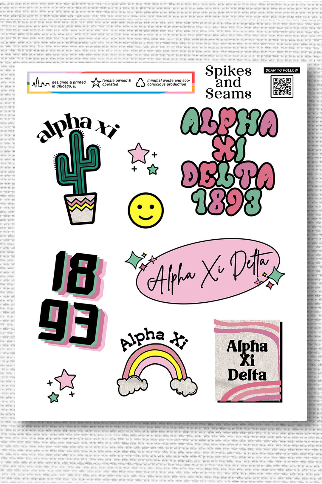 Sticker Sheet #6 - Alpha Xi Delta
