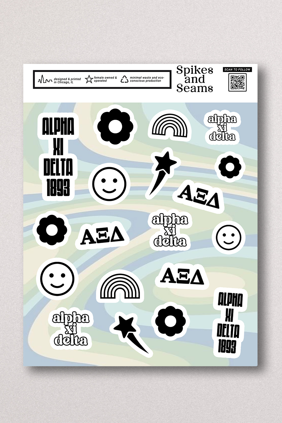 Sticker Sheet #13 - Alpha Xi Delta