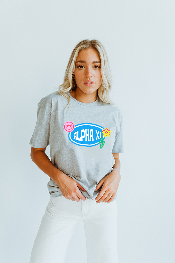 Grey tee - Alpha Xi
