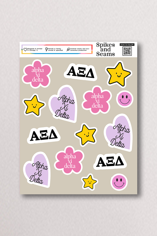 Sticker Sheet #16 - Alpha Xi Delta