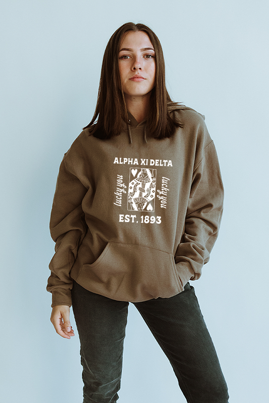 Lucky You hoodie - Alpha Xi Delta