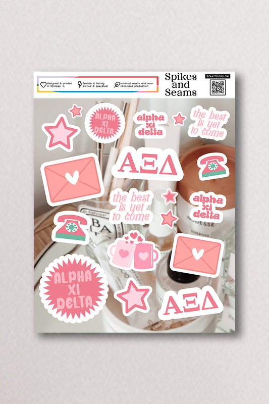 Sticker Sheet #17 - Alpha Xi Delta