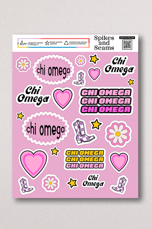 Sticker Sheet #12 - Chi Omega