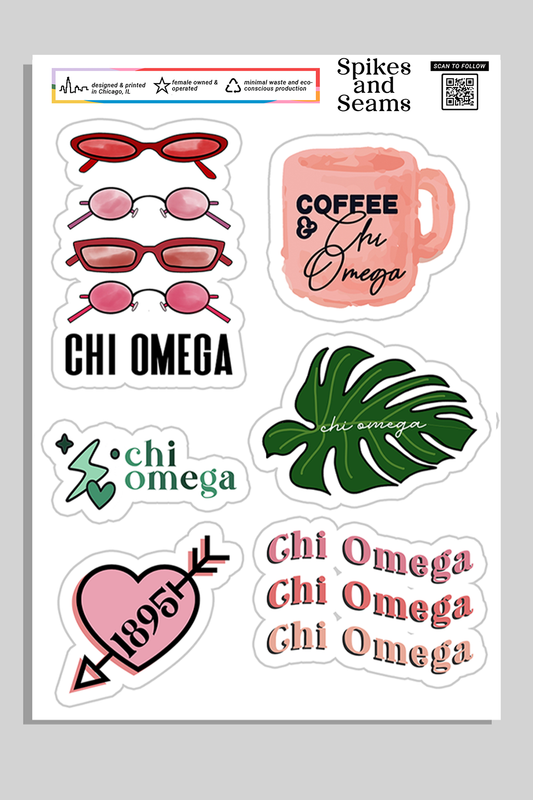 Sorority sticker set #2 - Spikes and Seams Greek