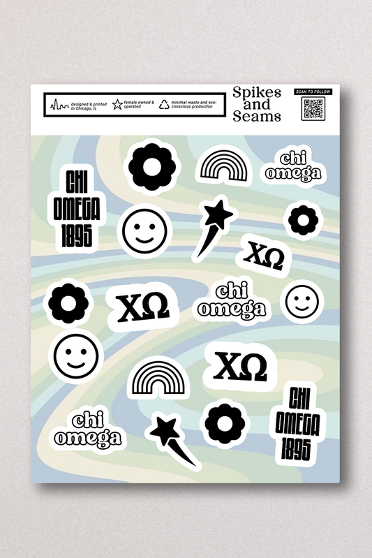Sticker Sheet #13 - Chi Omega