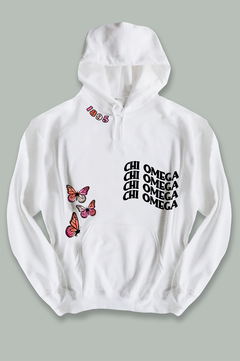 Butterfly Established hoodie - Chi Omega
