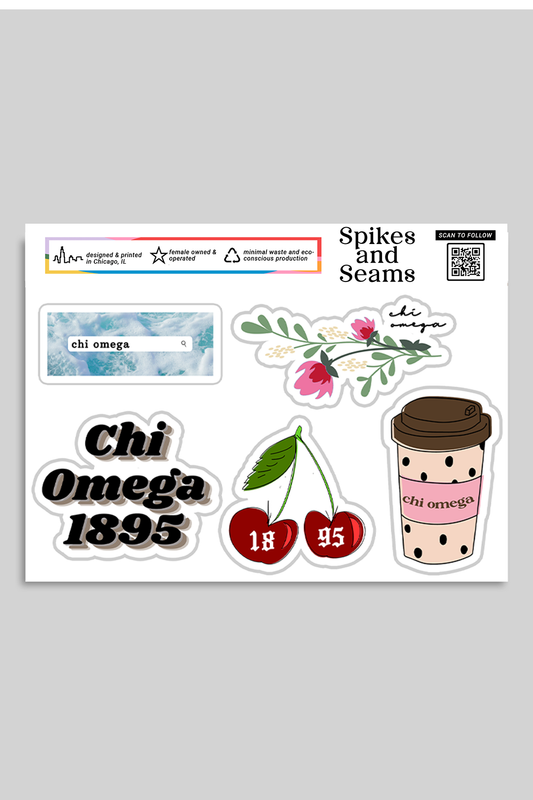 Sticker Sheet #4 - Chi Omega