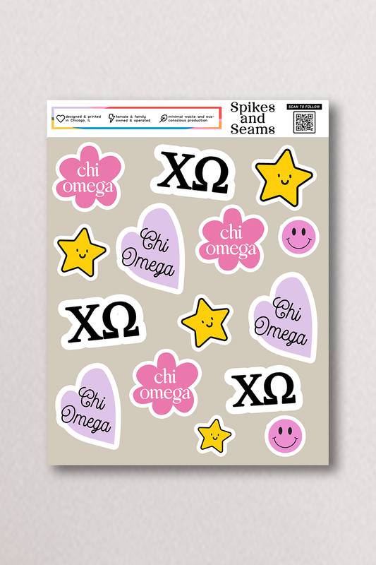 Sticker Sheet #16 - Chi Omega