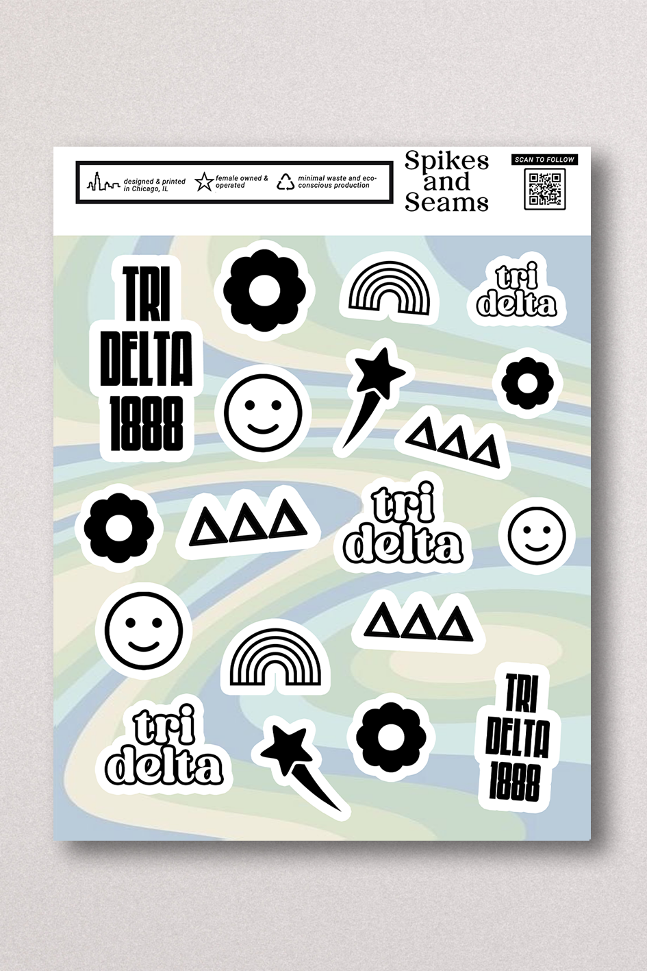 Sticker Sheet #13 - Delta Delta Delta