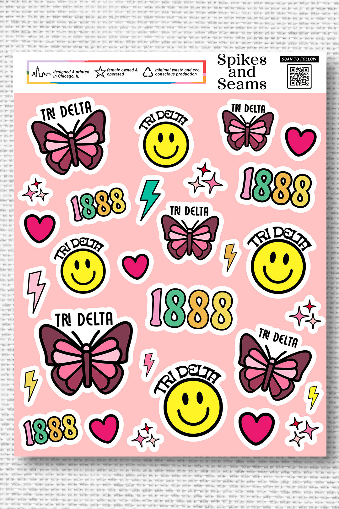 Sticker Sheet #10 - Delta Delta Delta