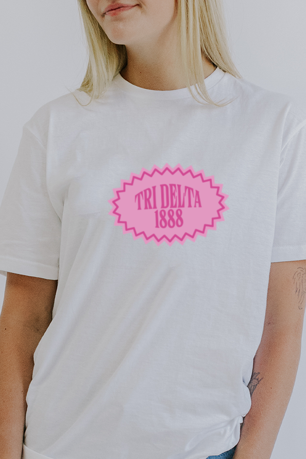 Burst tee - Tri Delta