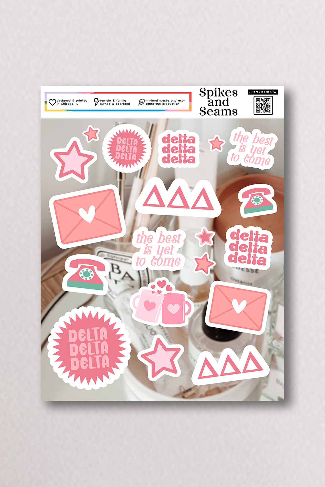 Sticker Sheet #17 - Delta Delta Delta